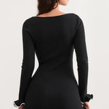 Mini Dress with Ruffle Hem