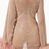 Sparkling Rhinestone Mini Dress