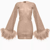 Sparkling Rhinestone Mini Dress
