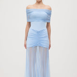 Slinky Maxi Dress with Shoulder Straps