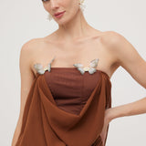 Liblikas Bandeau Wrap Mini Dress