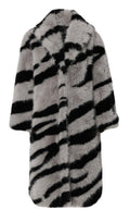 Kunstkarusnahast zebra mustriga mantel