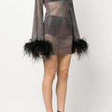 Sparkling Rhinestone Mini Dress