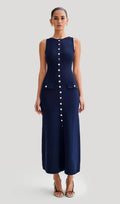 A-line Kootud Midi Kleit
