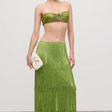 Roheline Bralette ja Kihtskirt Komplekt" could be rewritten as "Roheline Bralette ja Kihtskirt Set.