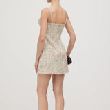 Decorative Boucle Mini Dress