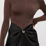 Asümmeetriline Maxi Kleid, Pruun