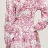 Lilleline Rüselus Smocked Mini Kleit Kihtidega