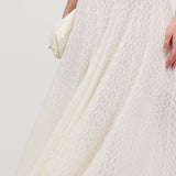 Elegantne Pointelle Varrukateta Maxi Kleid