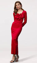 Lillemuster Jersey Maxikleid