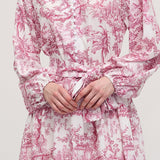 Lilleline Rüselus Smocked Mini Kleit Kihtidega