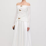 Maxi Kleid mit Arm-Panels