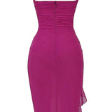 Veealune Rinnatükk Midi Kleid