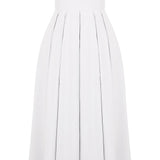 Ilma Rihmadeta Korsett Bodice Midi Kleit Valges