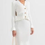 Elegantne Laienev Kootud Midi Kleid