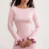 Mini Dress with Ruffle Hem