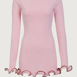 Mini Dress with Ruffle Hem