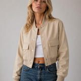Tammie Bomber Jacket – Minimalistlik Kaasaegne Stiil