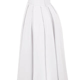Ilma Rihmadeta Korsett Bodice Midi Kleit Valges
