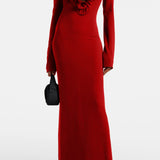 Lillemuster Jersey Maxikleid