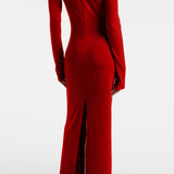 Lillemuster Jersey Maxikleid