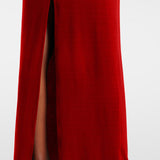 Lillemuster Jersey Maxikleid