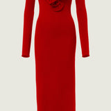 Lillemuster Jersey Maxikleid
