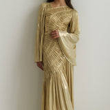 Metallic Maxi Dress