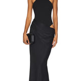 Personaliseeritud Must Maxi Kleid