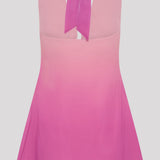 Ombre Roosa Šifoonist Halter Mini Kleit