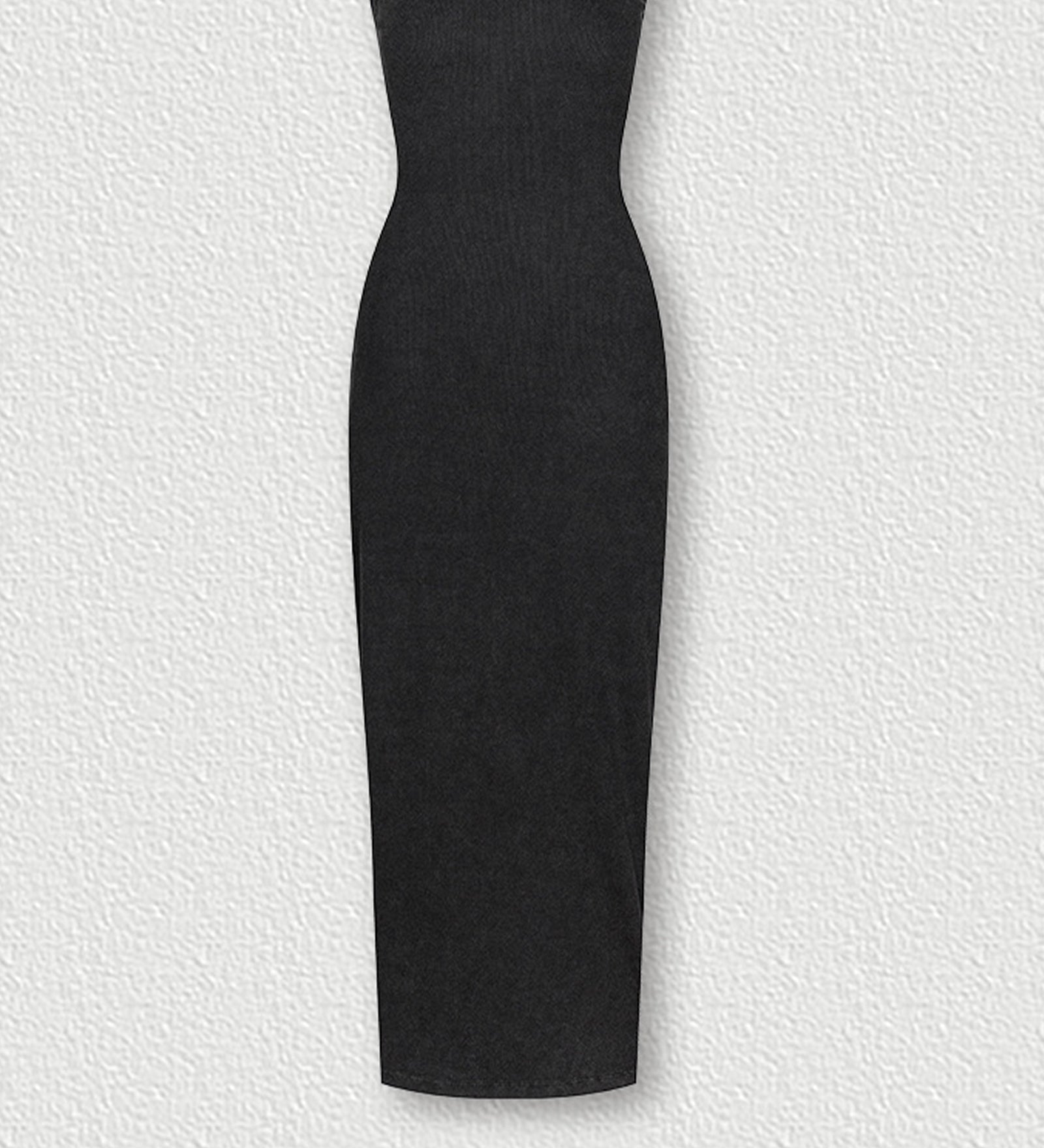 Ribbed Bodycon Midi Kleit