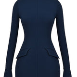 Tihe Slim-Fit Hip-Hugging Mini Dress