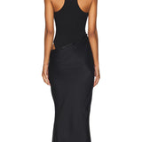 Personaliseeritud Must Maxi Kleid
