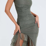 Veealune Rinnatükk Midi Kleid