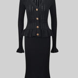 Volangidega flared trikoomeel