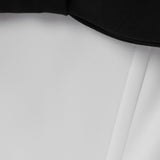 Valge Mini Kleit Avatud Õlgadega Kaunite Nööbiga