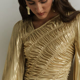 Metallic Maxi Dress