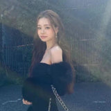 Must Mini Õlavarre Kleit