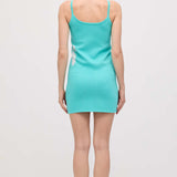 Trükitud Kootud Mini Kleid