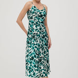 Roheline Leheprint Midi Kleid