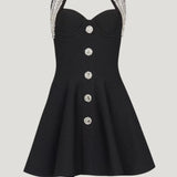 Mini Kleit Kootud Seljatu