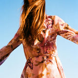 Floral Print Ruffled Dress