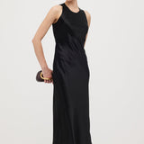 Satäänist Kootud Midi Kleid