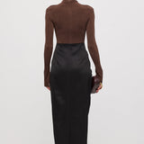 Asümmeetriline Maxi Kleid, Pruun