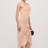 Siluetiga Ruffled Maxi Dress