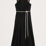 Puuvillane Popliin Maxi Kleid