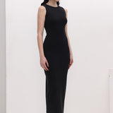 Ribbed Bodycon Midi Kleit