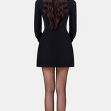 Must Lilleline Mini Kleit