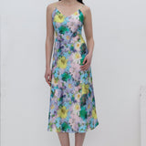 Lillemustriga Slip Midi Kleit