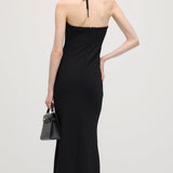 Must Off Shoulder Midi Kleid
